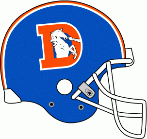 Denver Broncos 1975-1996 Helmet Logo iron on paper